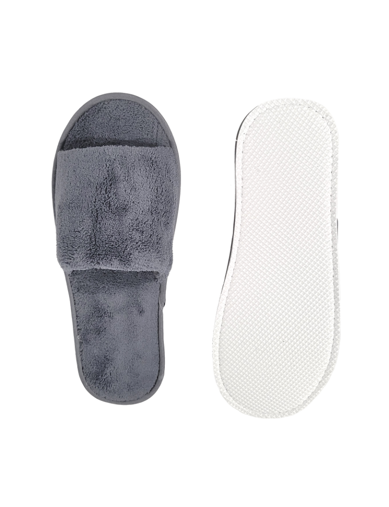 Open toe slippers, 6 mm sole, (Grey coral, 29.5 cm)