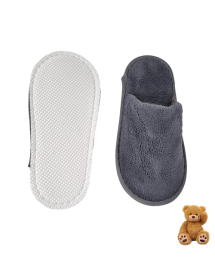 Closed-toe slippers for kids, 5 mm sole (Grey coral, 21 cm)