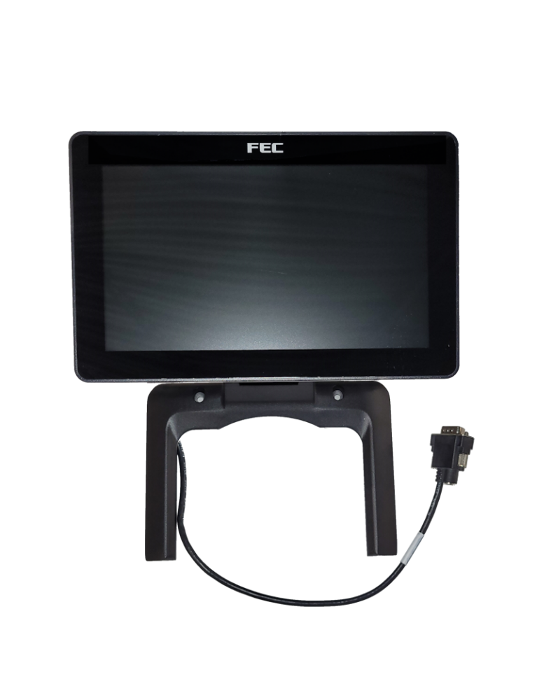 8" monitor FEC XM-1008W, with Integrated AerARM, LED LCD Display, 600nits, 30K hrs, 1024x600, non-touch