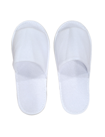 Open toe slippers, white, 6 mm sole, 29.5 cm