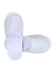 Open toe slippers, white, 6 mm sole, 29.5 cm